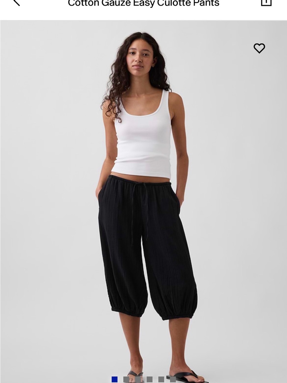Gap Gauze Culotte Pants